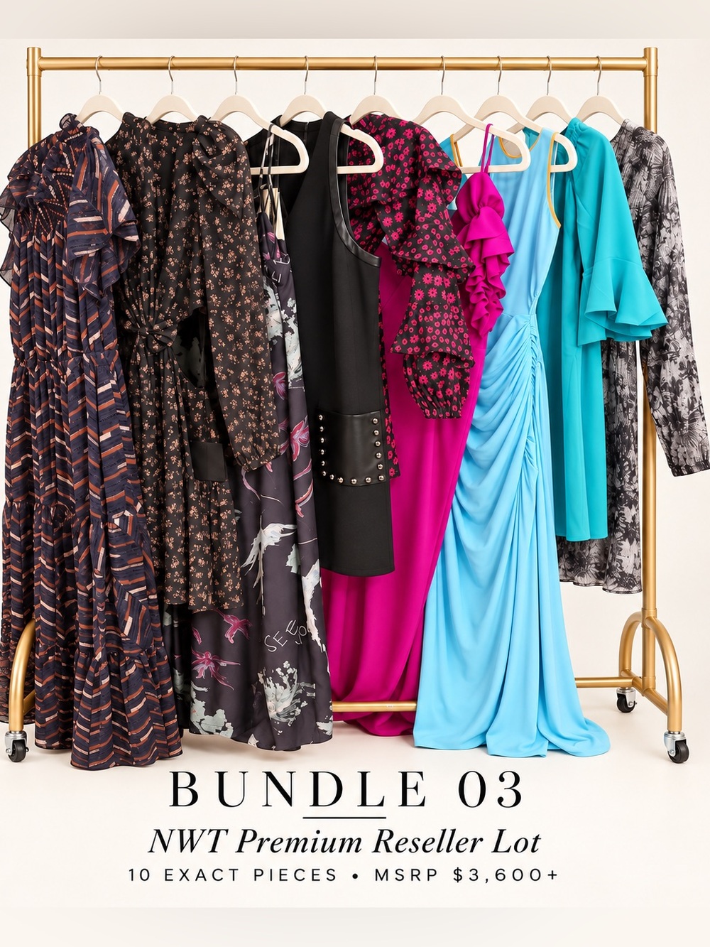 10 Pc NWT Premium Reseller Lot | Exact Items Shown | $3,600 MSRP